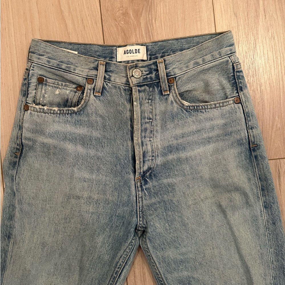 Agolde High Rise Skinny Ripped Jean